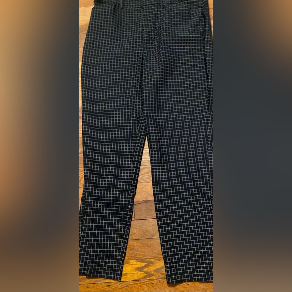 Nine West skinny ankle trousers black white 14